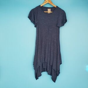 dolan Shirt Dress Size XSP Asymmetrical Blue